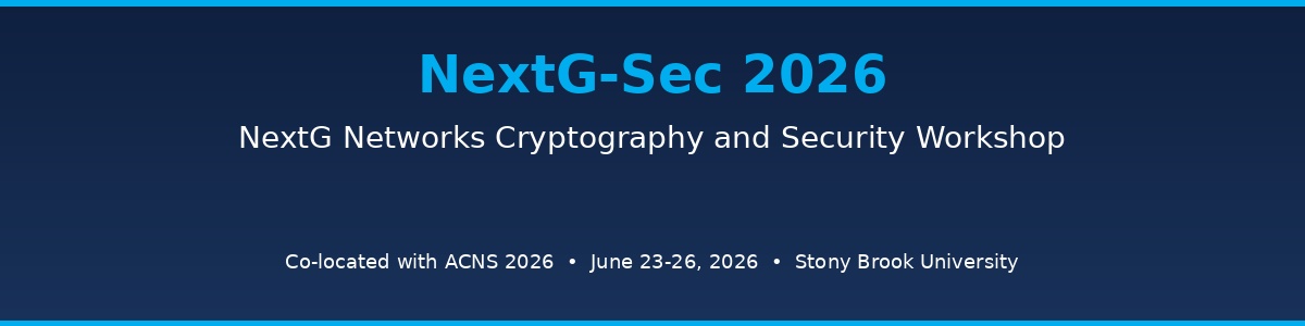 NextG-Sec Workshop 2026